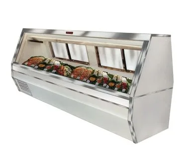 Howard-McCray R-CFS35-6-S-LED 71" Flat Refrigerated Seafood Display Case, Remote, Stainless