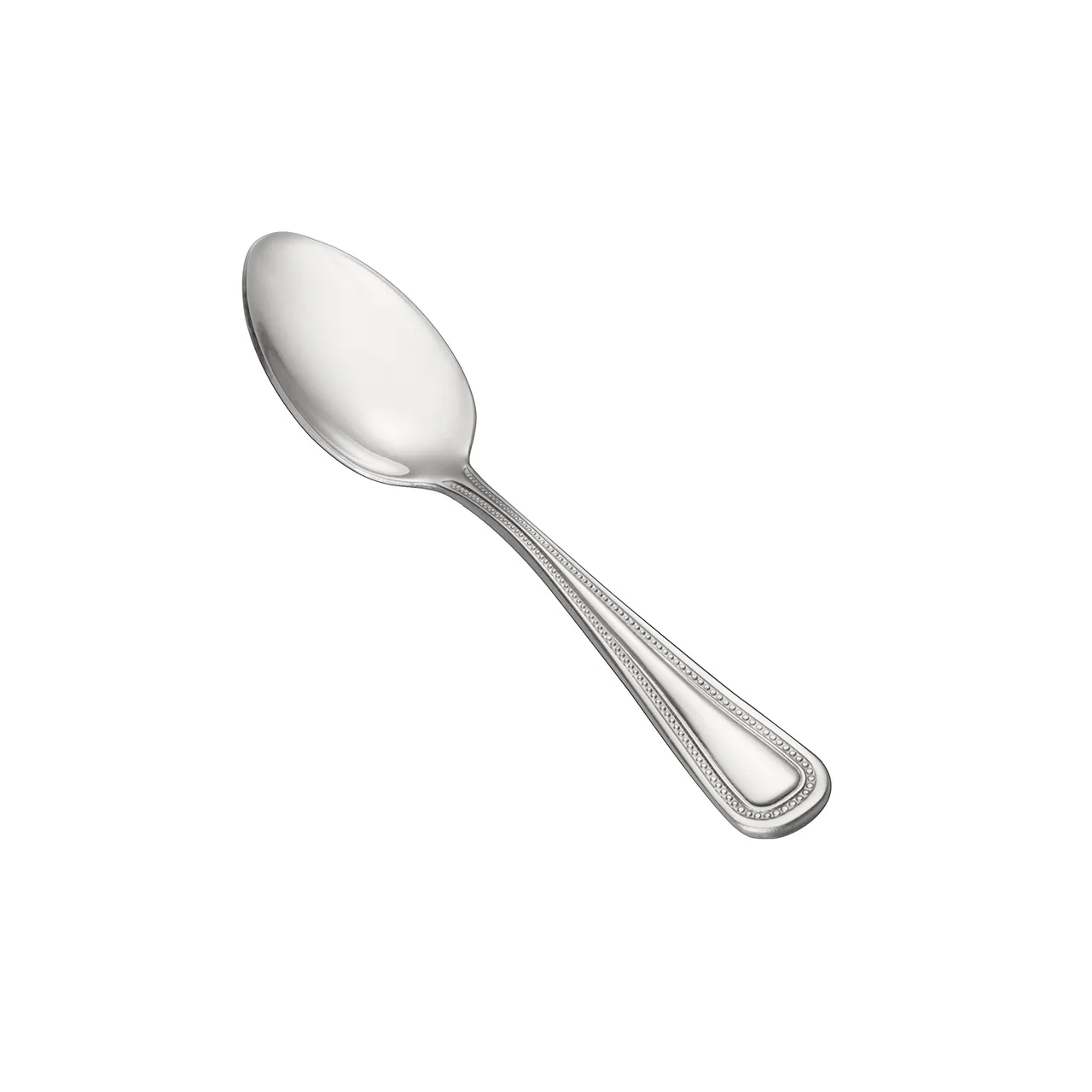 CAC China 3008-09 Black Pearl Demitasse Spoon 4¾" Length 18/0 Stainless Steel - 1 Dozen