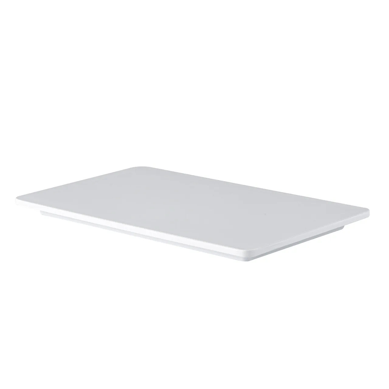 CAC China MLSF-RT12 Sun Flat Platter, 10-1/2"W x 6-3/8"D x 5/8"H, Rectangular White China, 1 Dozen