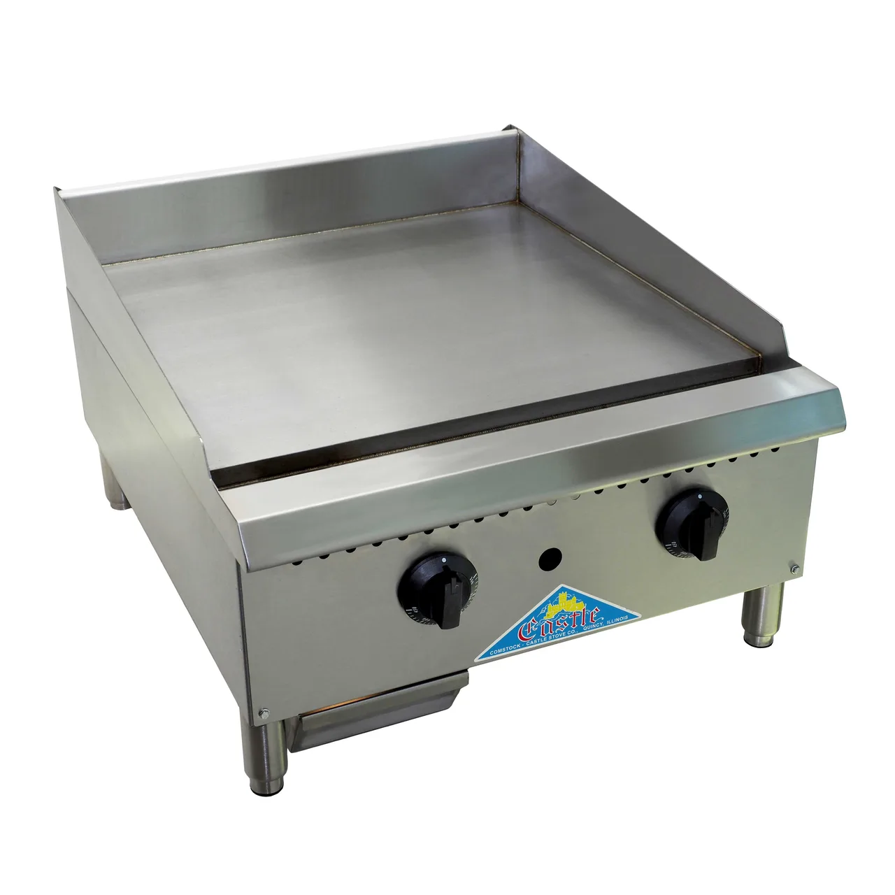 Comstock-Castle CCHG-48T-1 48" Countertop Gas Griddle with Thermostat / Solid State Controls, 120.000 BTU