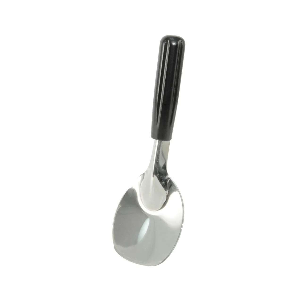 CAC China SICS-1 Ice Cream Spade, 9" Long, Stainless Steel with Black Handle