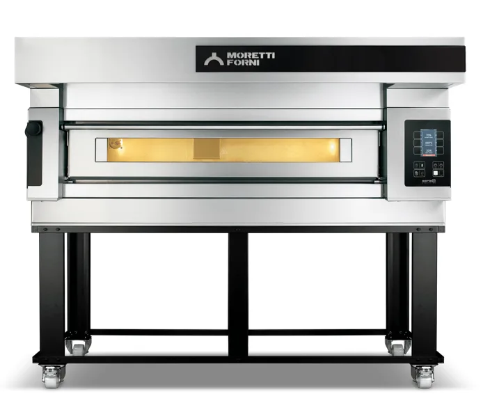 Moretti Forni S125E1 48" Electric Pizza Deck Oven, Single Brick, Dual Power, 12kW, 208V