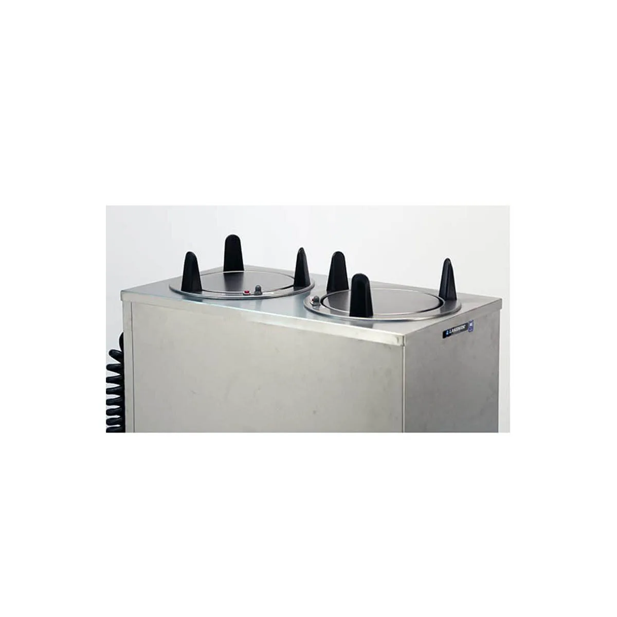 Lakeside 6207 Mobile Enclosed 2-Stack Dish Dispenser w/ 7.25" Dia. Dish Size, Heated