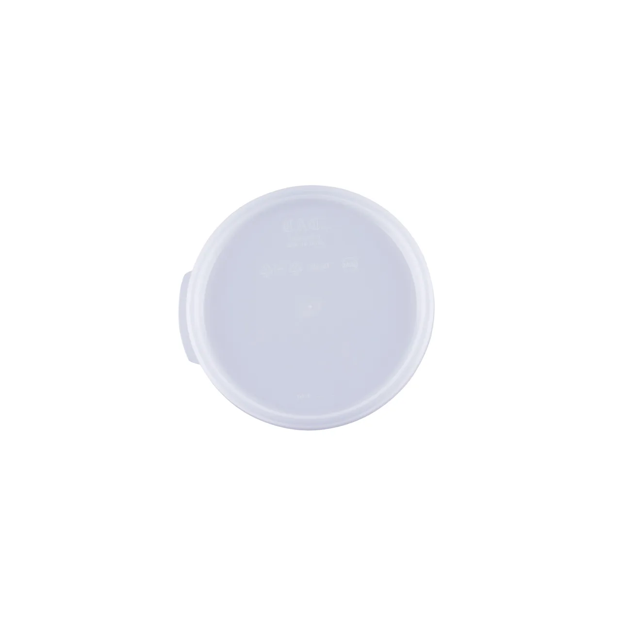 CAC China FS2R-24CV-T Round Container Cover, 2 & 4 Qt, Translucent Polypropylene, BPA‑Free