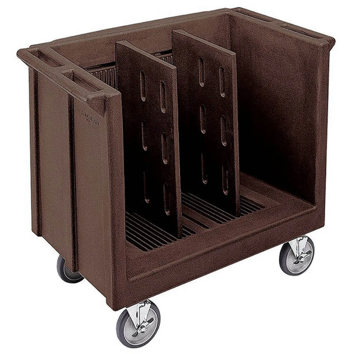 Cambro TDC30110 Adjustable Black Polyethylene Dish Cart, 23.25"W x 38.875"L, 500 lbs, NSF