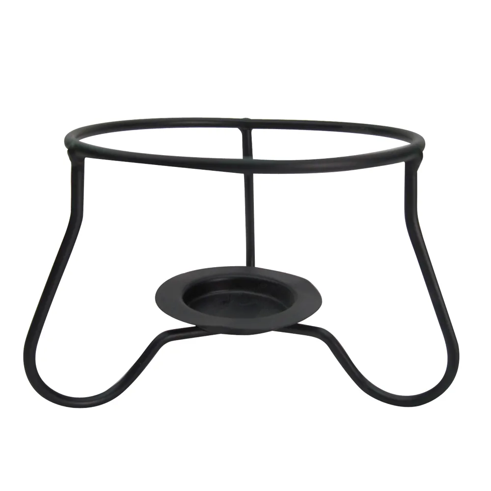 CAC China RCN-140STAND Fire Stand, 5" Dia x 3½" H, Black Metal Tea Light Holder - 1 Dozen