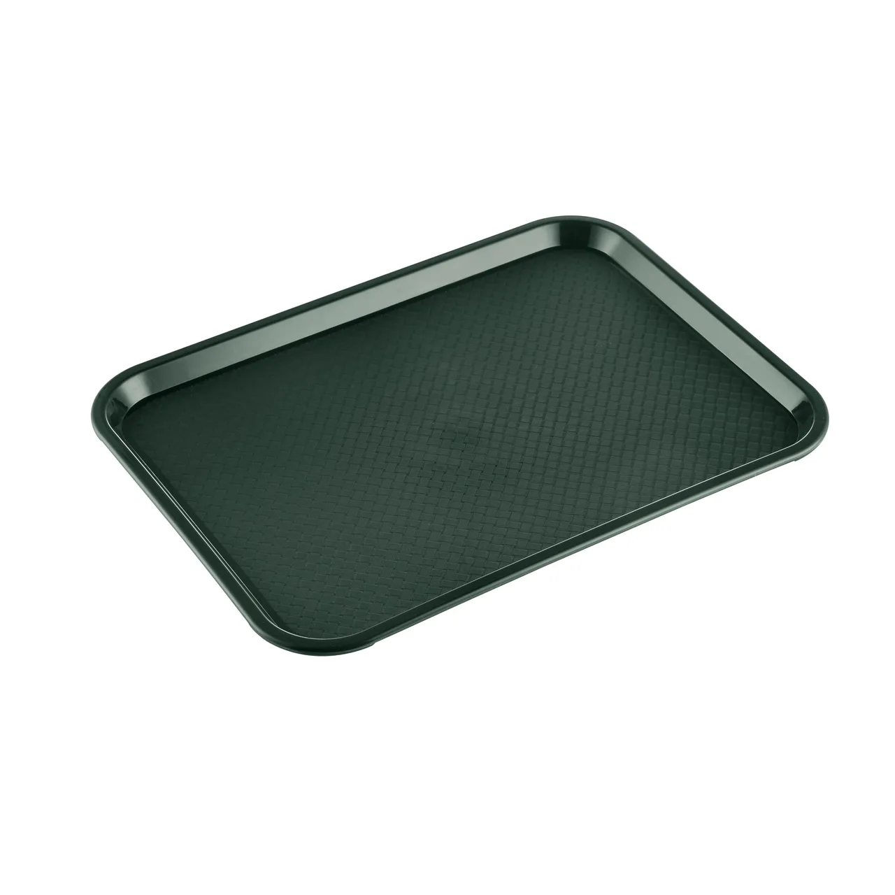 CAC China DSPT-1216G Restaurant Fast Food Tray, 16" x 12" Rectangular Polypropylene, Green