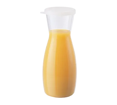Cambro WW500135 - 1/2 L (13-23 oz) Plastic Decanter, 7-7/8" H, Spill-Proof, NSF, Made in USA