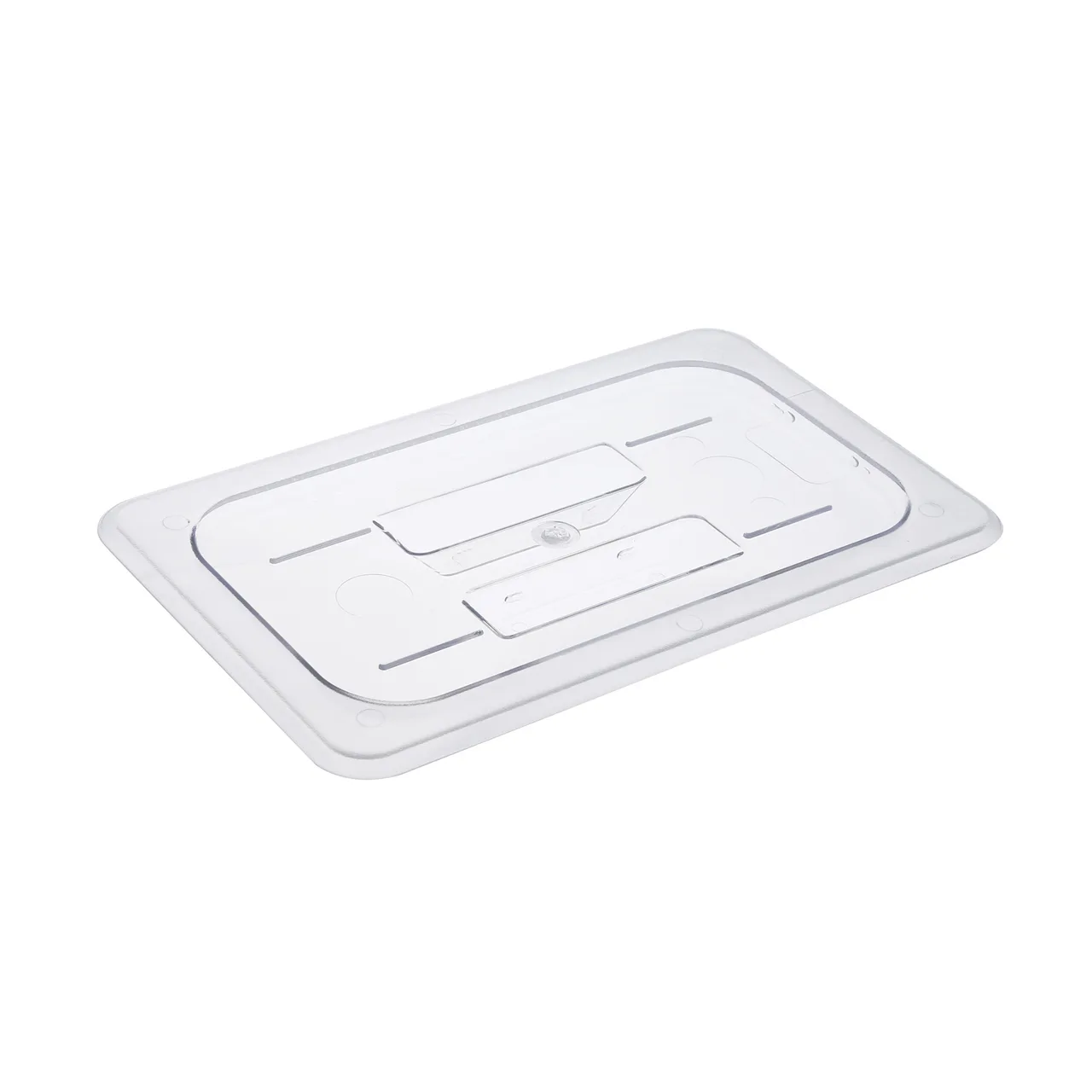 CAC China PCSD-QC Clear Food Pan Cover, 1/4-Size, Shatter & Scratch Resistant, NSF - Each