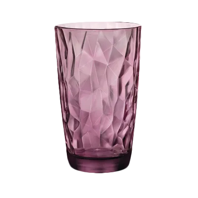 Steelite 4990Q788 Stemless Cooler Glass, 15.75 oz, 3.375"x5.625" Diamond Non-Tempered - 6/Case