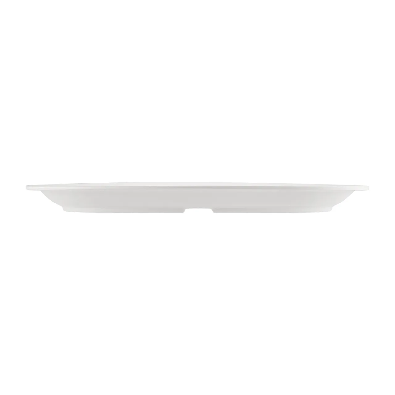 CAC China MLNC-13 Maxwell Oval Platter, 11.5" L x 8" W, White Melamine, Dishwasher Safe - 1 Dozen