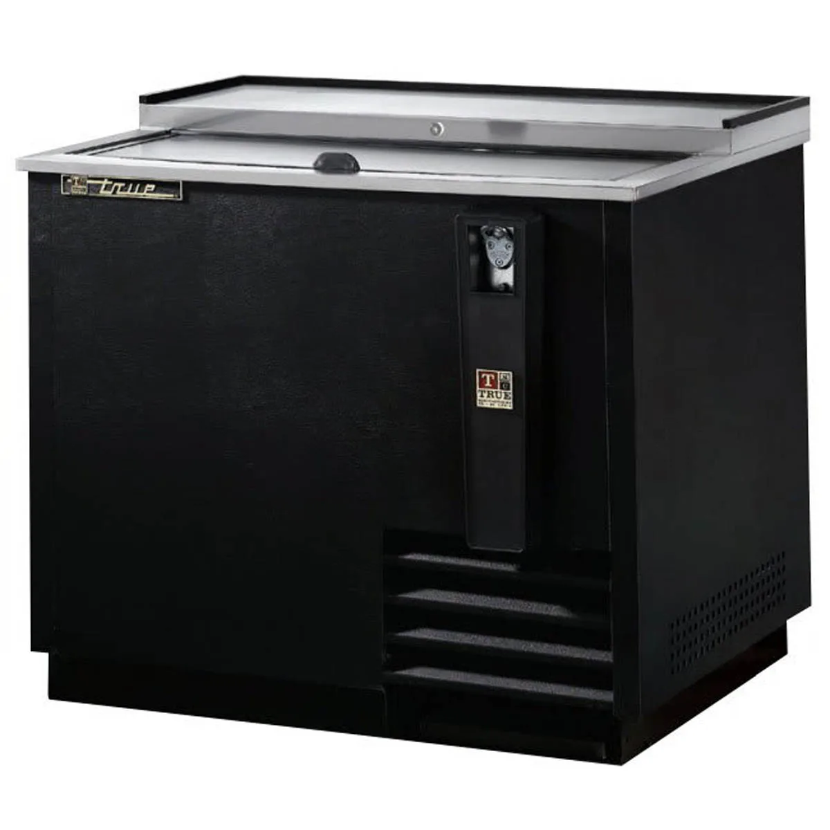 True TD-36-12-HC 36" Solid Slide Lid Deep Well Horizontal Bottle Cooler