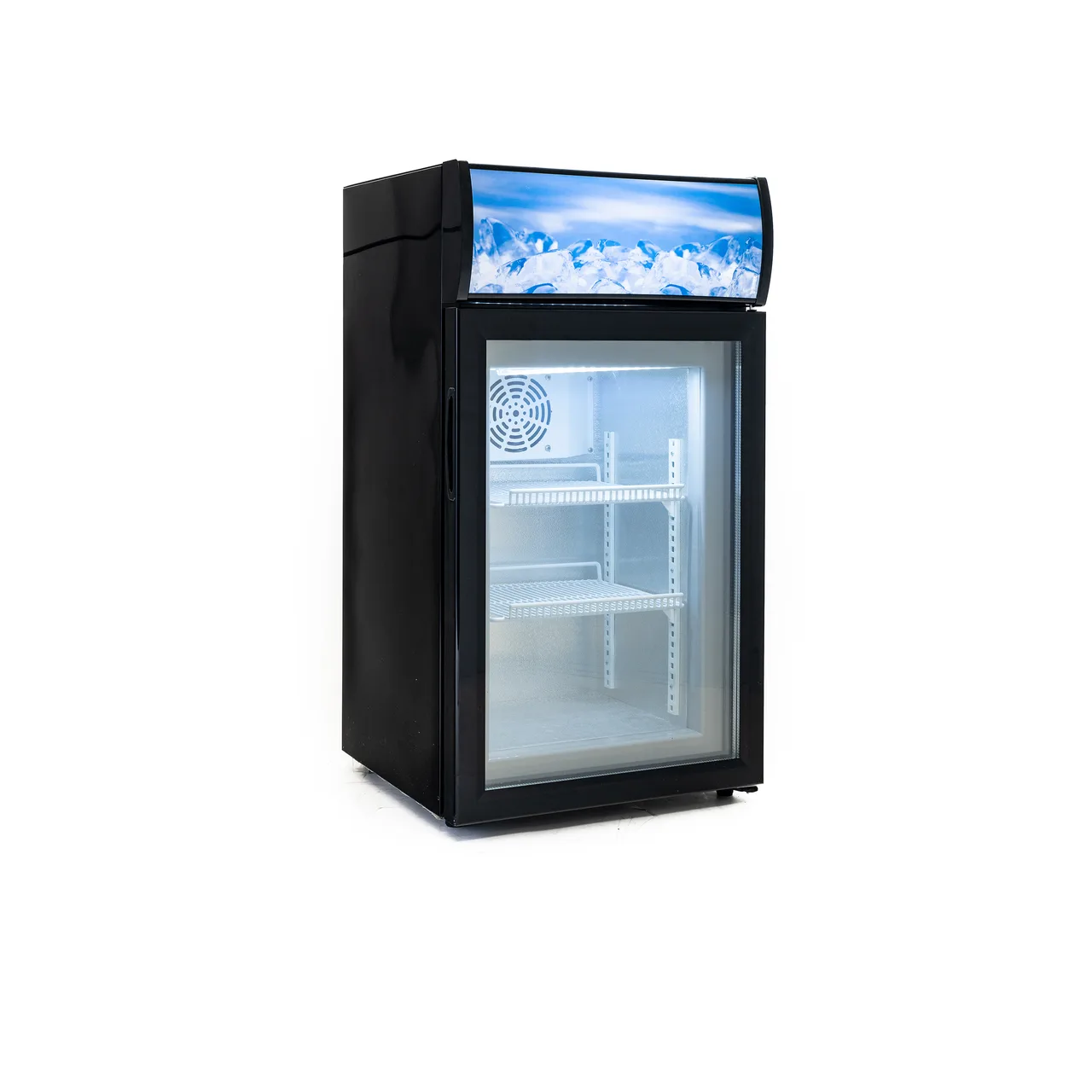 Black Diamond CDFZ-1D/1.8 - 18" Glass Door Freezer, 1.8 cu ft, Steel, LED, Defrost, R290, 110V NEMA 5-15P