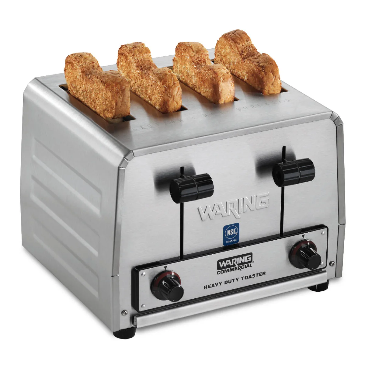 Waring WCT805B Commercial Toaster, Heavy-Duty, (4) 1-1/8" Slots