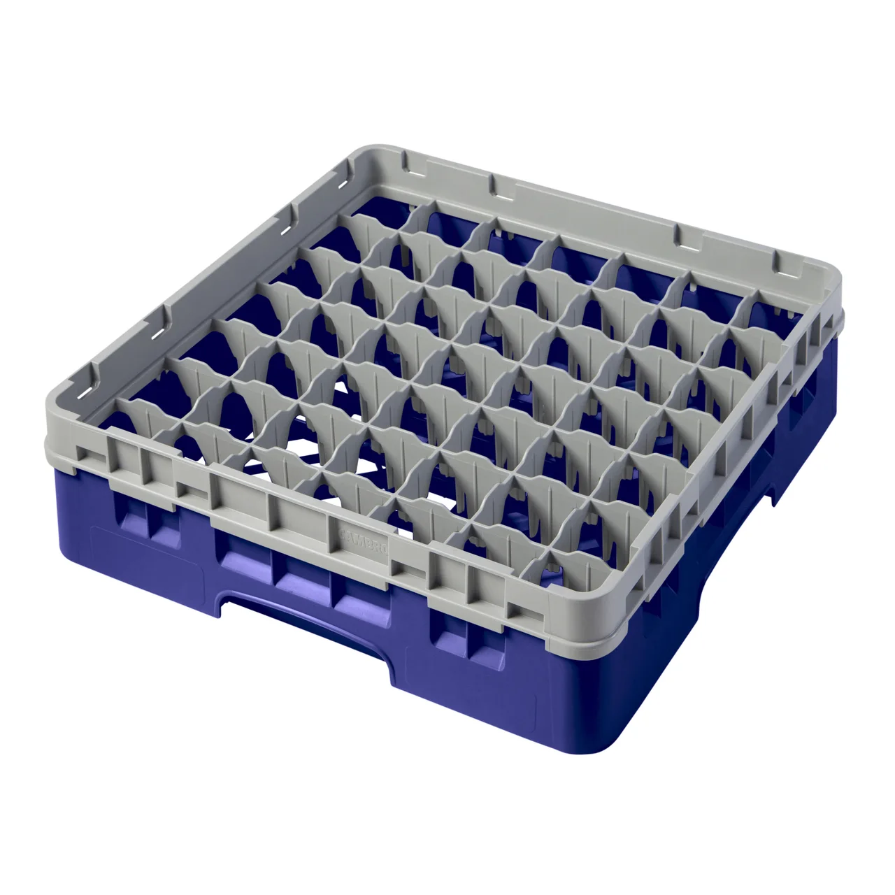 Cambro 49S318186 Camrack Glass Rack, Navy Blue, Full Size, 19-3/4 x 19-3/4, 49 Compartments
