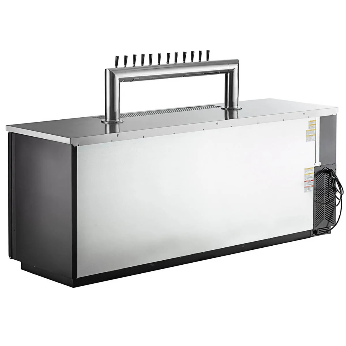 Beverage Air DD94HC-1-B-12T 95" Draft Beer Cooler w/ 5 Kegs, 37.82 cu. ft., 12 Taps