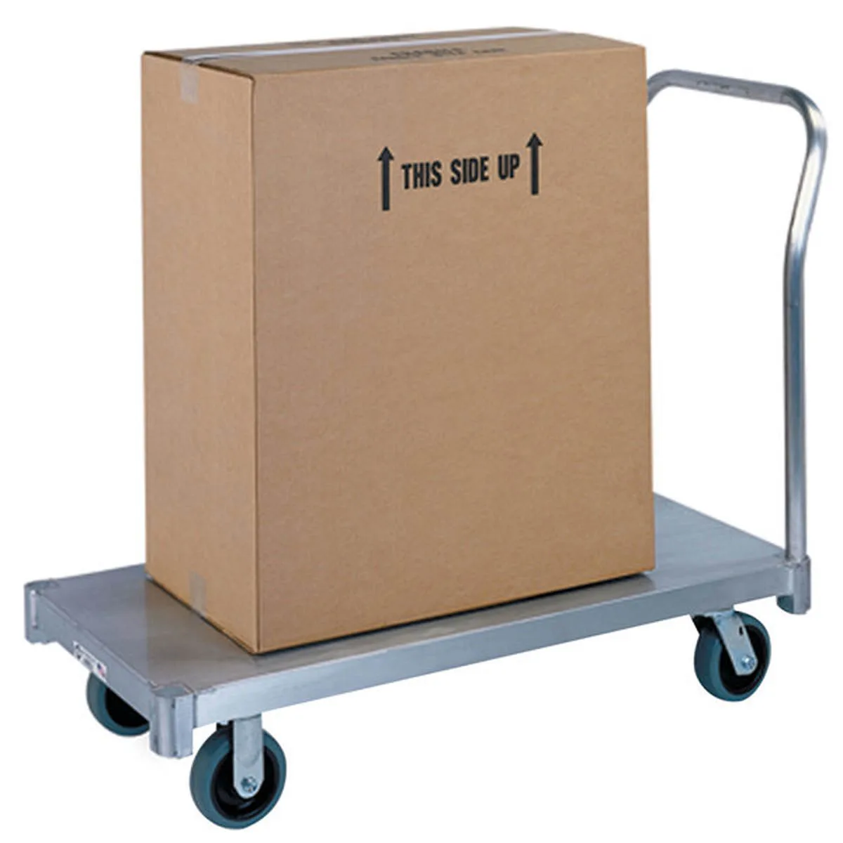 Lakeside 7518 Aluminum Platform Truck, 30x60, 2000 lbs, Single Handle, Aluminum Frame & Deck