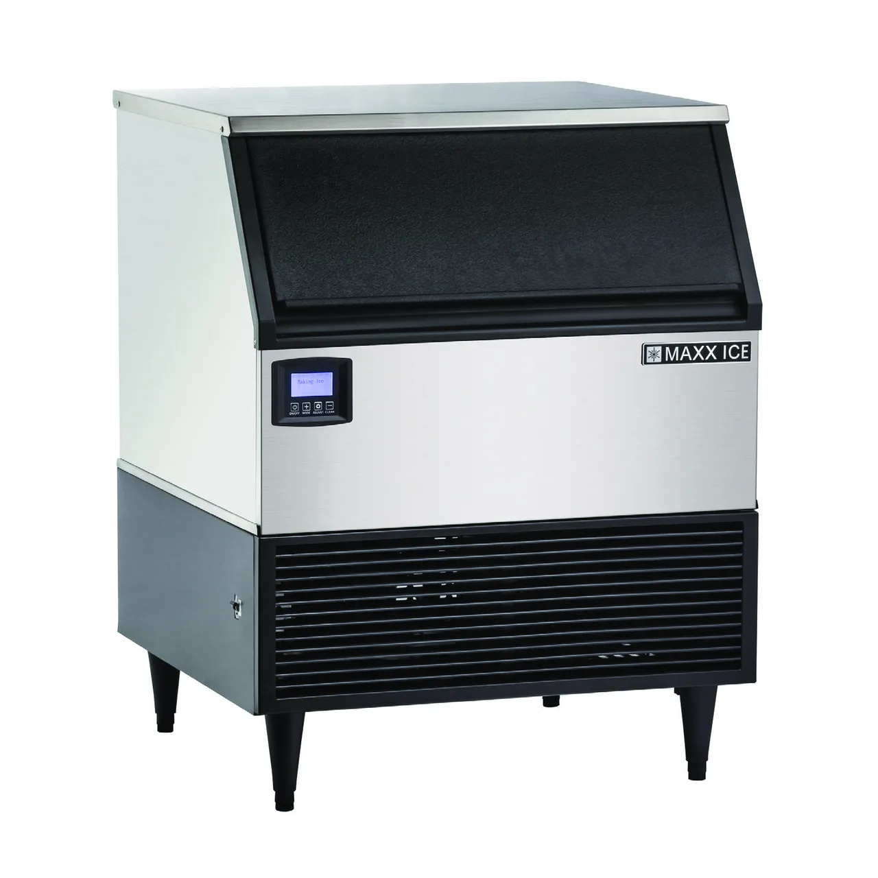 Maxx Ice MIM320NH 30" Air Cooled Half Cube 328 lb Undercounter Ice Machine with 100 lb Bin