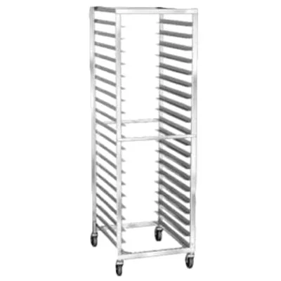 Lakeside 126 41 Pan End Load Full Height Stainless Steel Bun / Sheet Pan Rack w/ 1-7/16" Bottom Load Slides