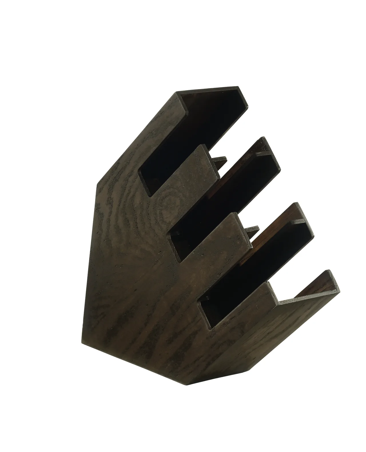 Cal-Mil 2048-3-112 Cup & Lid Organizer, Dark Oak, 17" x 4.5" x 16.25" Countertop, Compartments