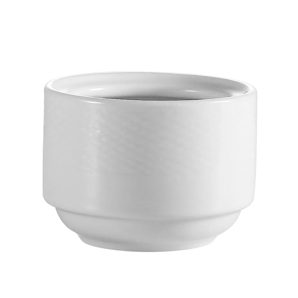 CAC China BST-4 Boston Bouillon Cup, 7.5 oz 4½" Dia x 2" H, White Porcelain, Safe - 1 Dozen