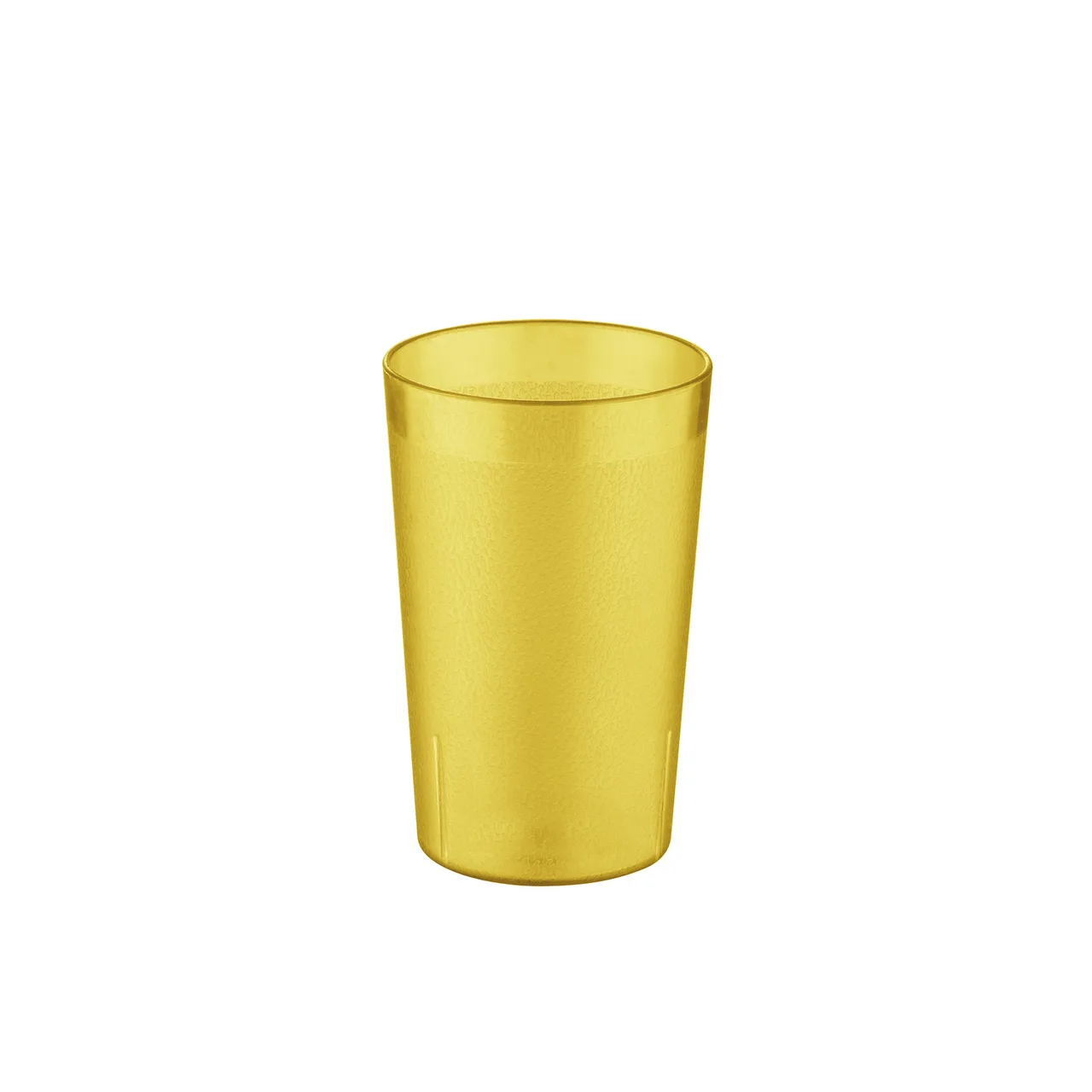 CAC China BVPT-10AM 10 oz Amber Pebbled SAN Tumbler, Stackable, Dishwasher Safe - 1 Dozen