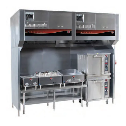 Wells WVU-96 Universal Ventless Exhaust Hood w/ 4-Stage Filtration, 96" Cooking Zone, HEPA & Charcoal Filters