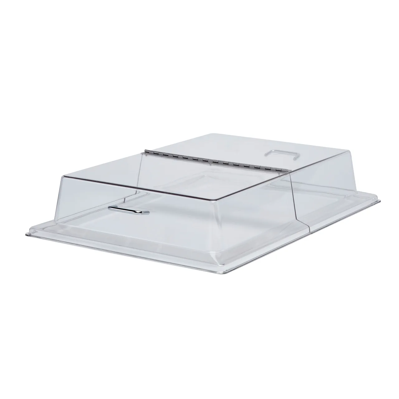 Cambro RD1826CWH135 Poly Hinged Cover 26.75x18.75x5.13 in Fits 18x26 in Tray Chrome Handles