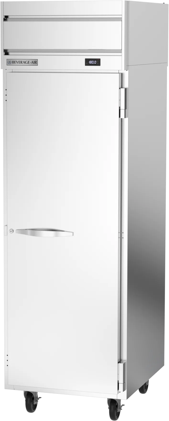 Beverage Air HH1-1S-PT 1-Section 2-Door Solid Door Heated Holding Cabinet, 21.17 cu ft, Stainless Steel Front & Sides