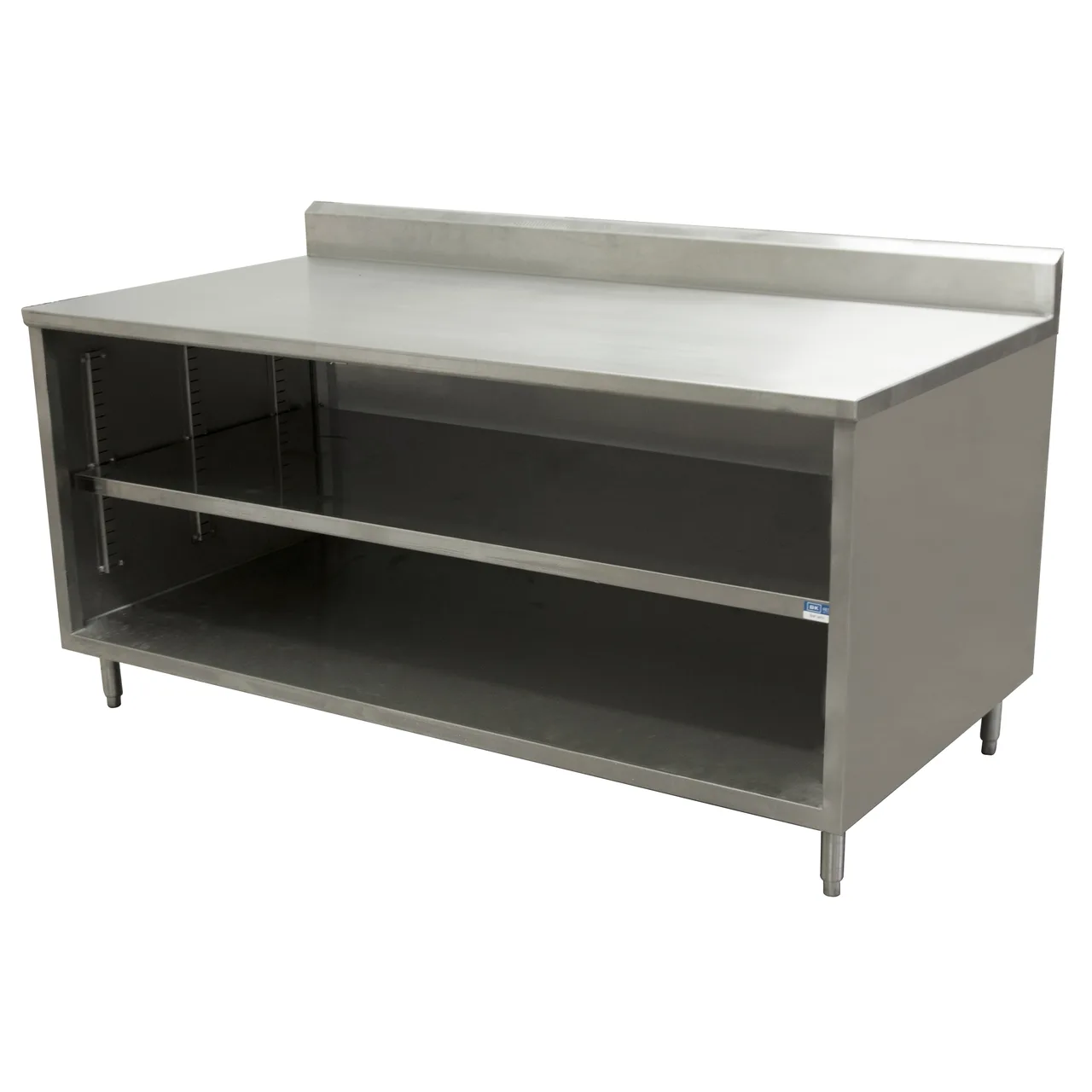 BK Resources CSTR5-2472 Cabinet Base Open Front Work Table, 72"W x 24"D - Square / Flat Edge