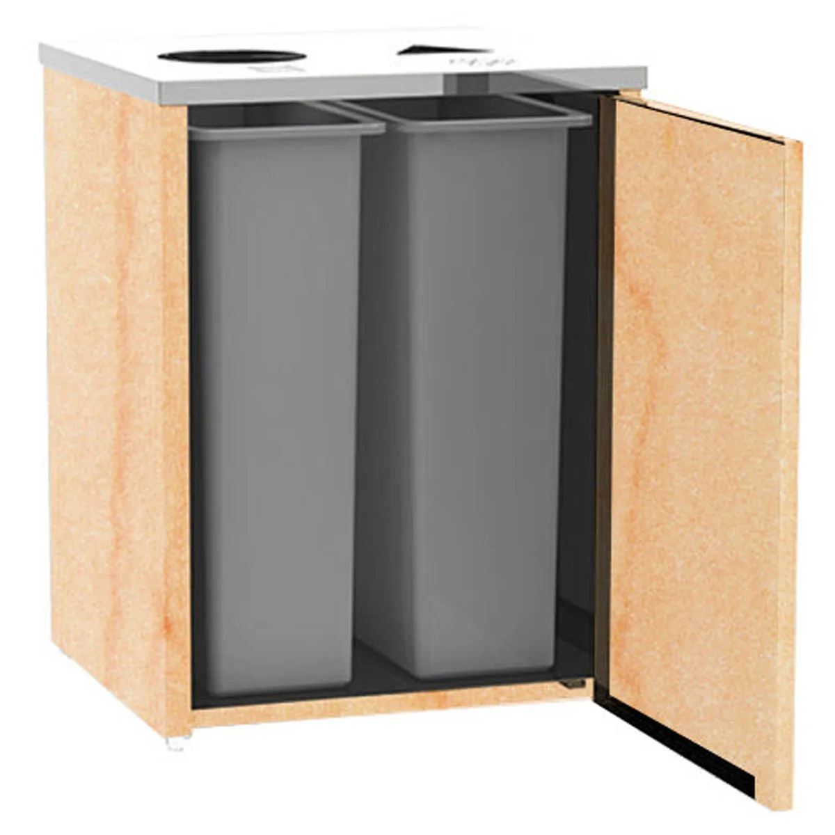Lakeside 3412 Waste & Recycle Station, 26-1/2"W X 23-1/4"D X 34-1/2"H
