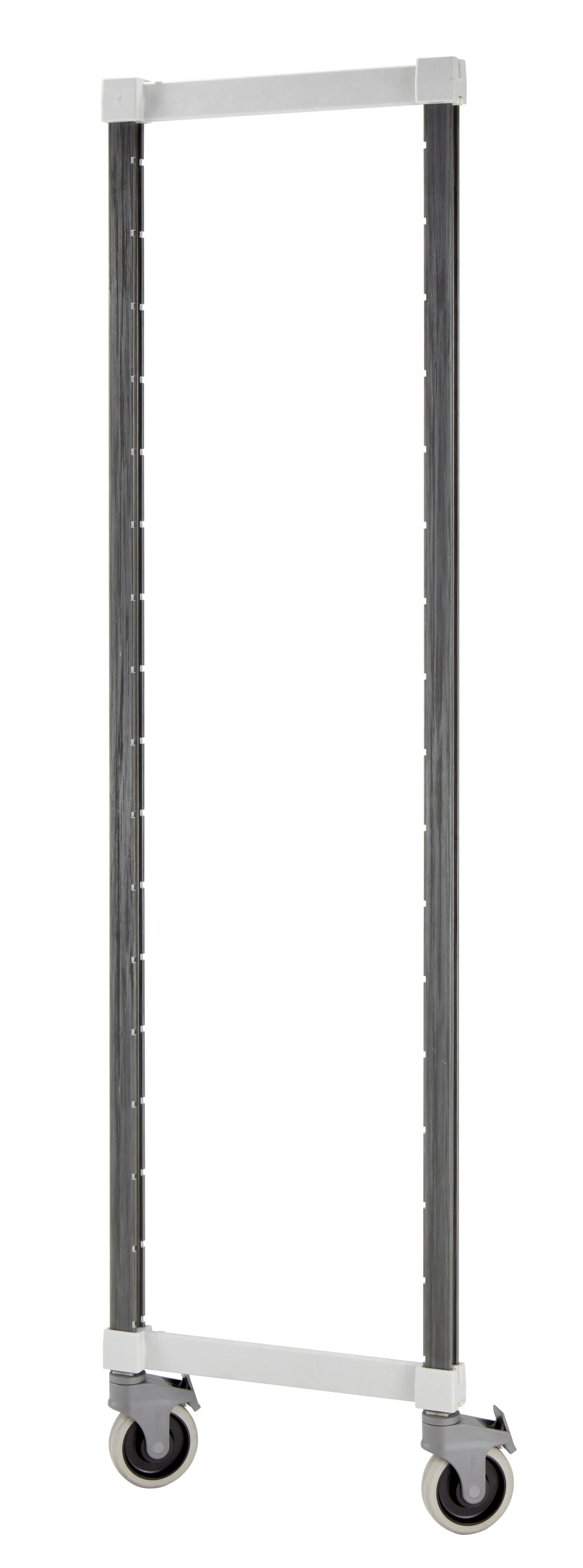 Cambro EXMPK2178480 Camshelving Elements Xtra Mobile Post Kit, 21.5W, 72H, Speckled Gray, Plastic Finish