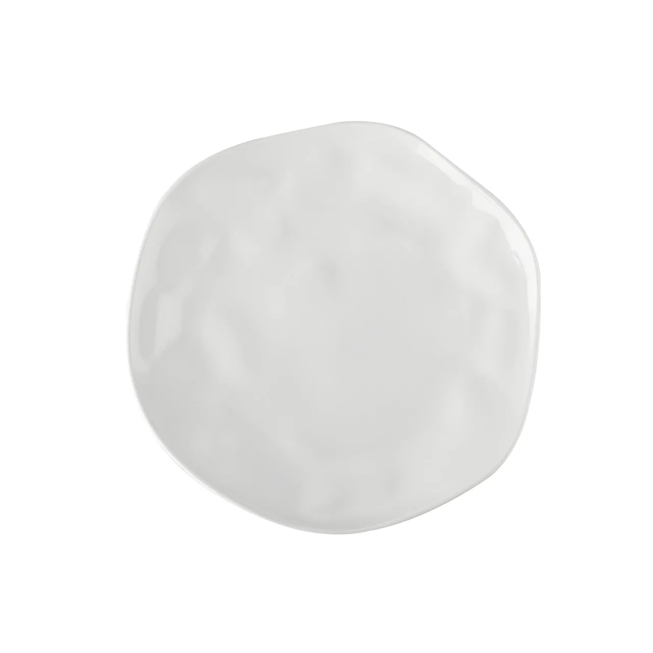 CAC China KCU-6 Cancun Plate – 6-19/50" L × 6-1/2" W × 3/4" H, White Porcelain Coupe, 1 Dozen