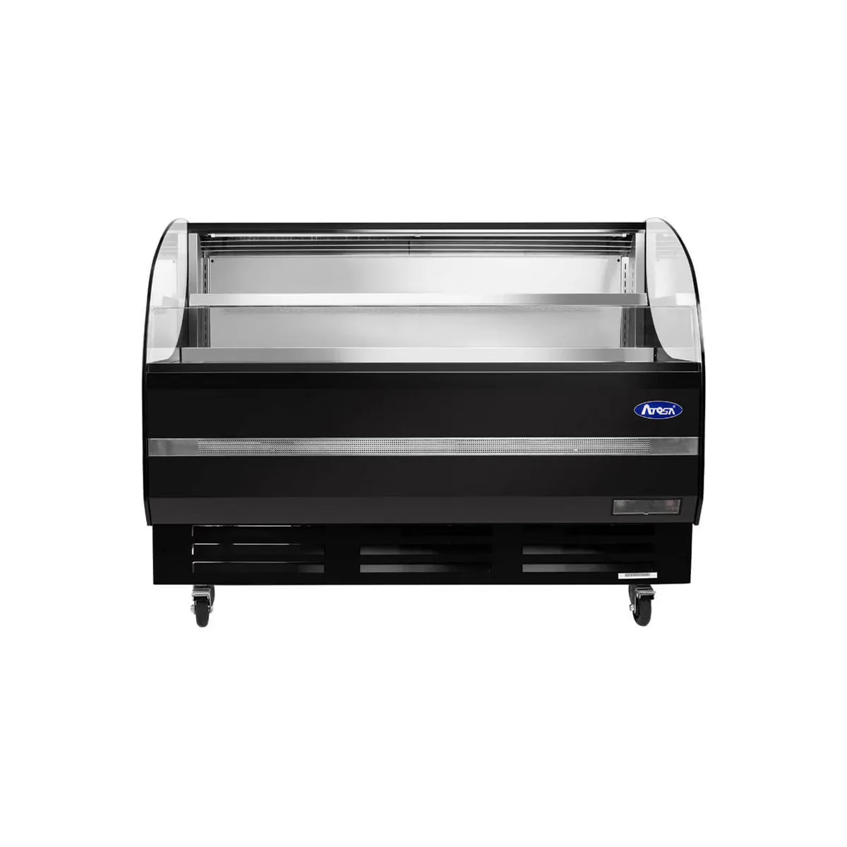 Atosa USA ATHOM-60 62" Horizantal Refrigerated Open Air Merchandiser in Black, 10.27 cu. ft.