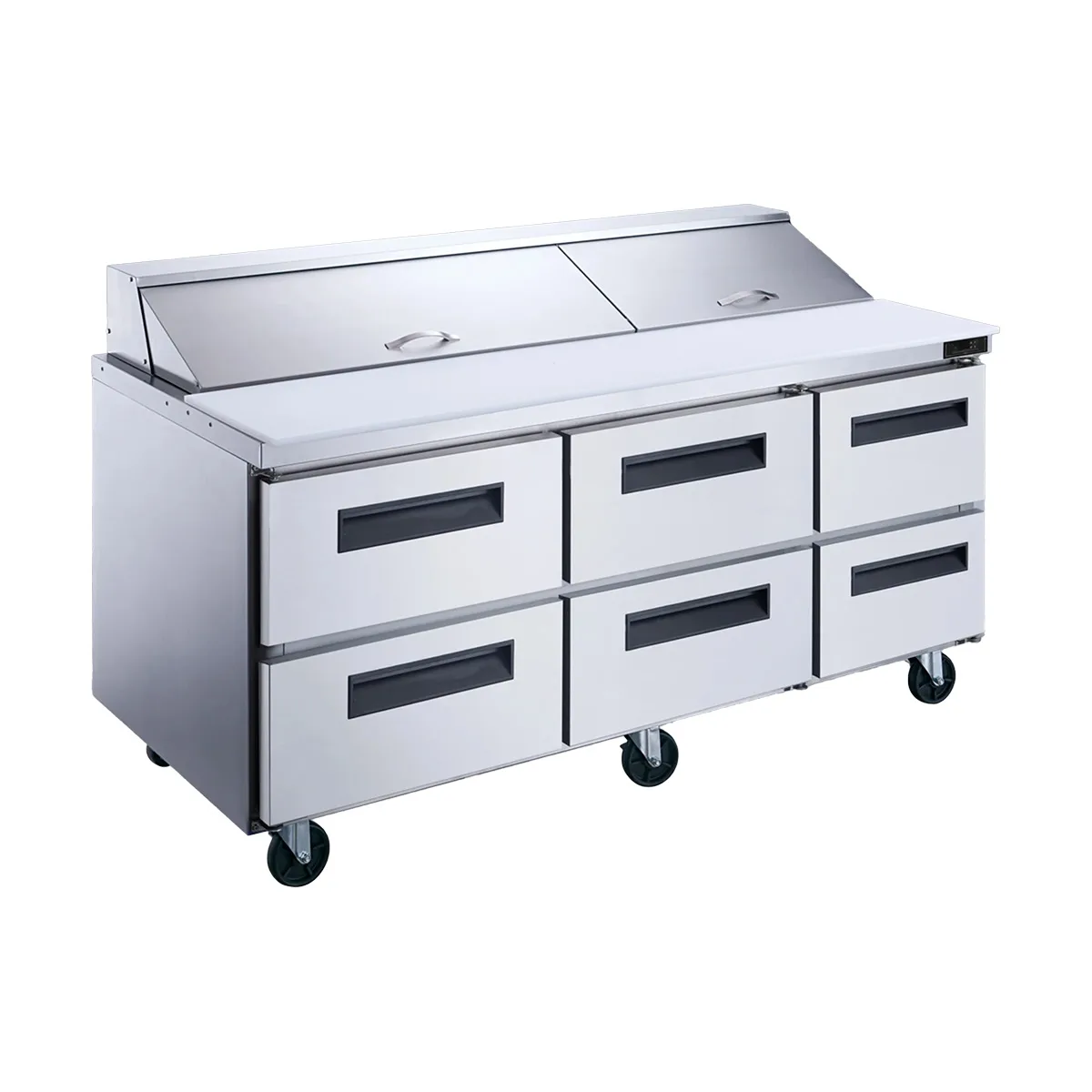 Dukers Appliance Co DSP72-30M-D6 72" Mega Top Sandwich/Salad Prep Table w/ 6 Drawers, 30 Pans