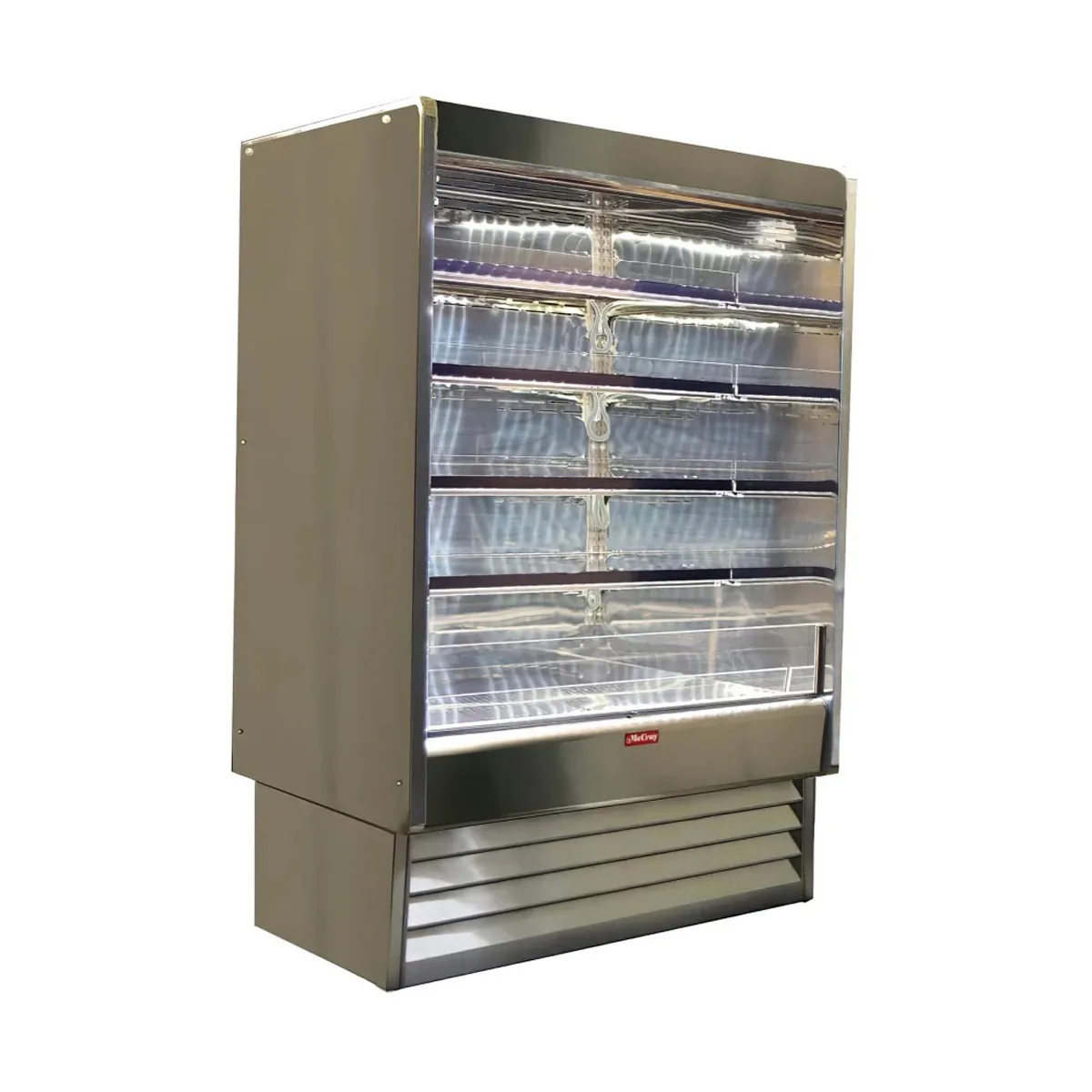 Howard-McCray SC-OD35E-4-SW-S 51" Multi-Purpose Open Merchandiser, Stainless Steel, Self- Contained