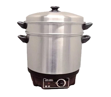Omcan USA 11384 Food Steamer Boiler Set, 18-Qt, 1.6 kW, Pot & Lid, Strainer & Divider
