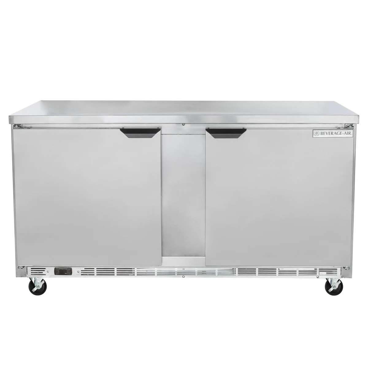Beverage Air WTF60AHC-FLT 60" 2-Section Worktop Freezer w/ 2 Doors, 14.4 cu. ft.