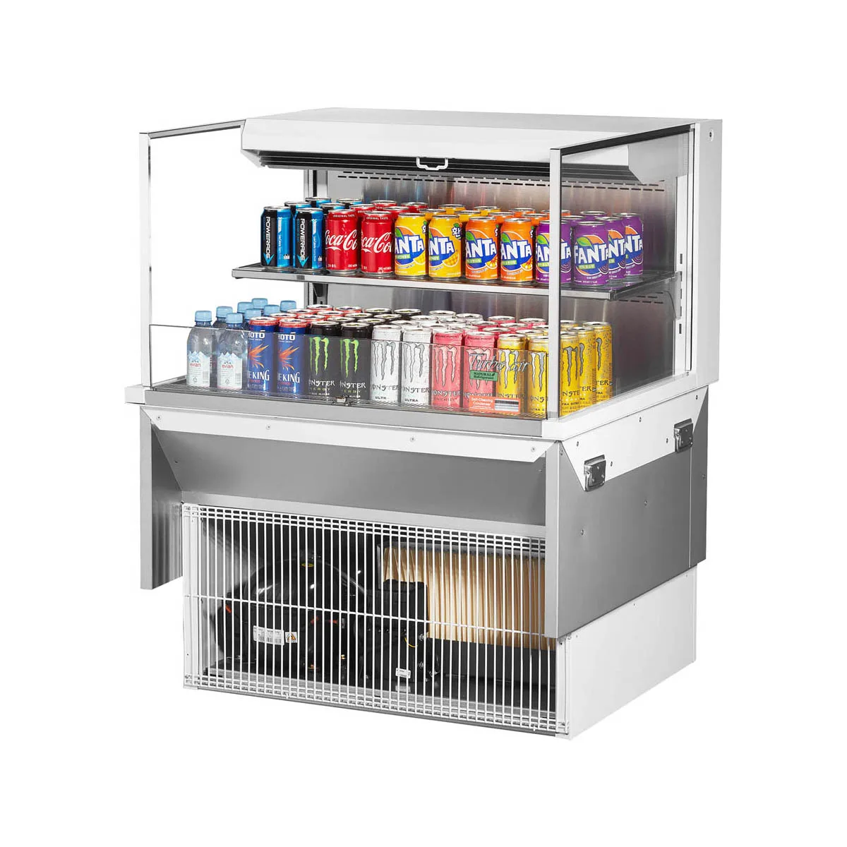 Turbo Air TOM-36L-UF-W(B)-2SI-N 36" Drop In Open Refrigerated Deli Display Case