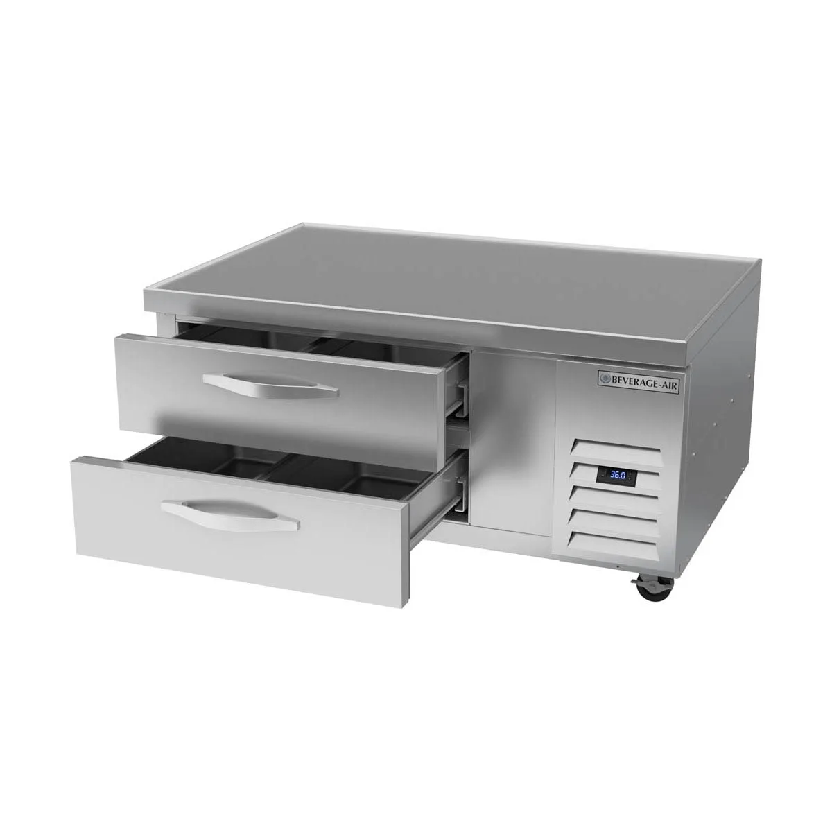 Beverage Air WTRCS48HC 48" 2 Drawers Refrigerated Chef Base w/ Marine Edge, 8.6 cu. ft.