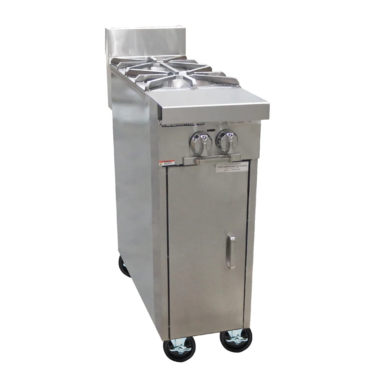 Southbend P12C-B 12" Gas Heavy Duty Range w/ (2) Open Burners, (1) Cabinet Base, 70.000 BTU