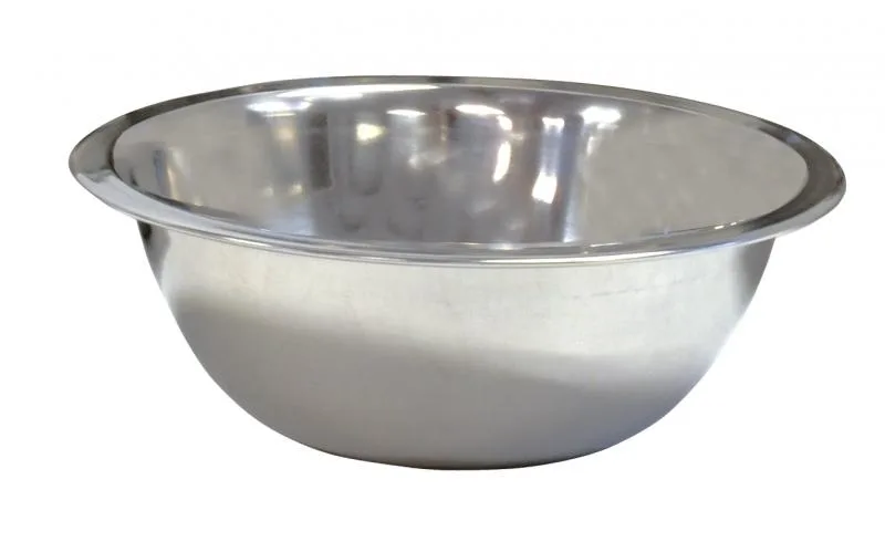 Omcan USA 44442 Mixing Bowl – 3 Qt (2-3 Qt) 11" Diameter Flat Bottom Stainless Steel