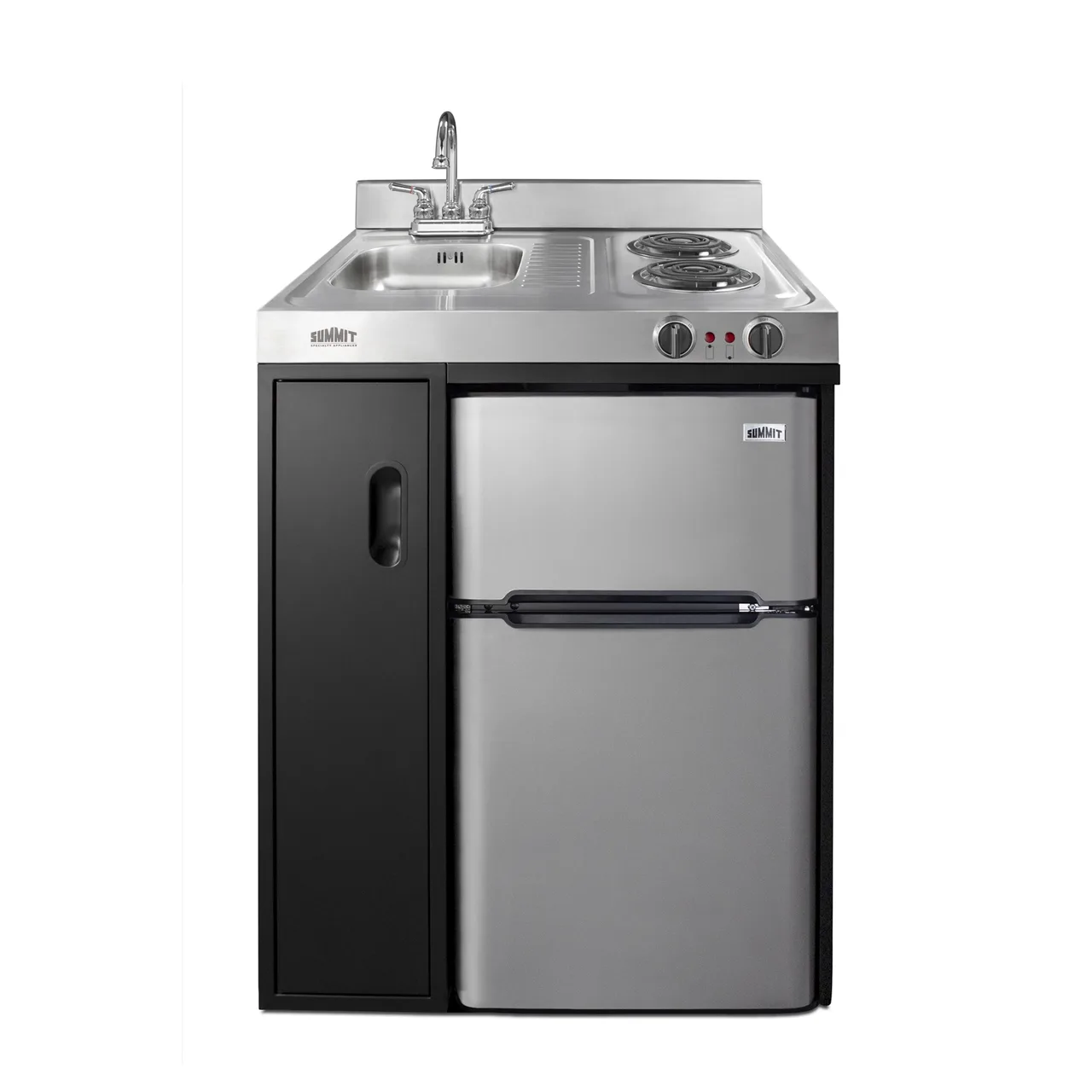 Summit C30ELBK All-In-One Combo Kitchen, 30"W X 24-5/8"D X 41-1/2"H