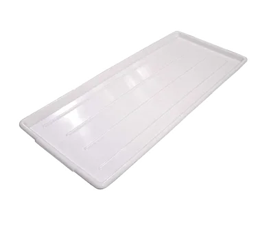 Omcan USA 13006 Bakery Display Tray – White Rectangular Plastic, 12" x 30" Size, Heavy‑Duty Food Service
