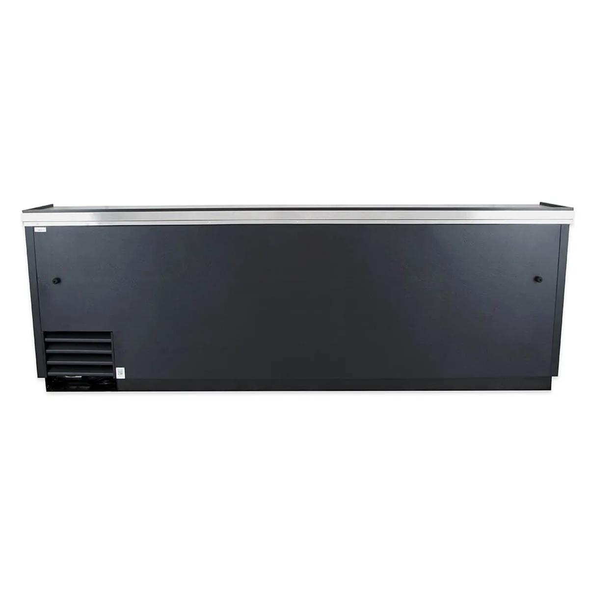 True TD-95-38-HC 95" Solid Slide Lid Deep Well Horizontal Bottle Cooler w/ LED Lighting