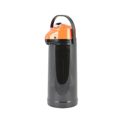 Thunder Group APLG022D Airpot, 2.2 Liter (74 Oz.), Glass Lined, Orange Lever Top