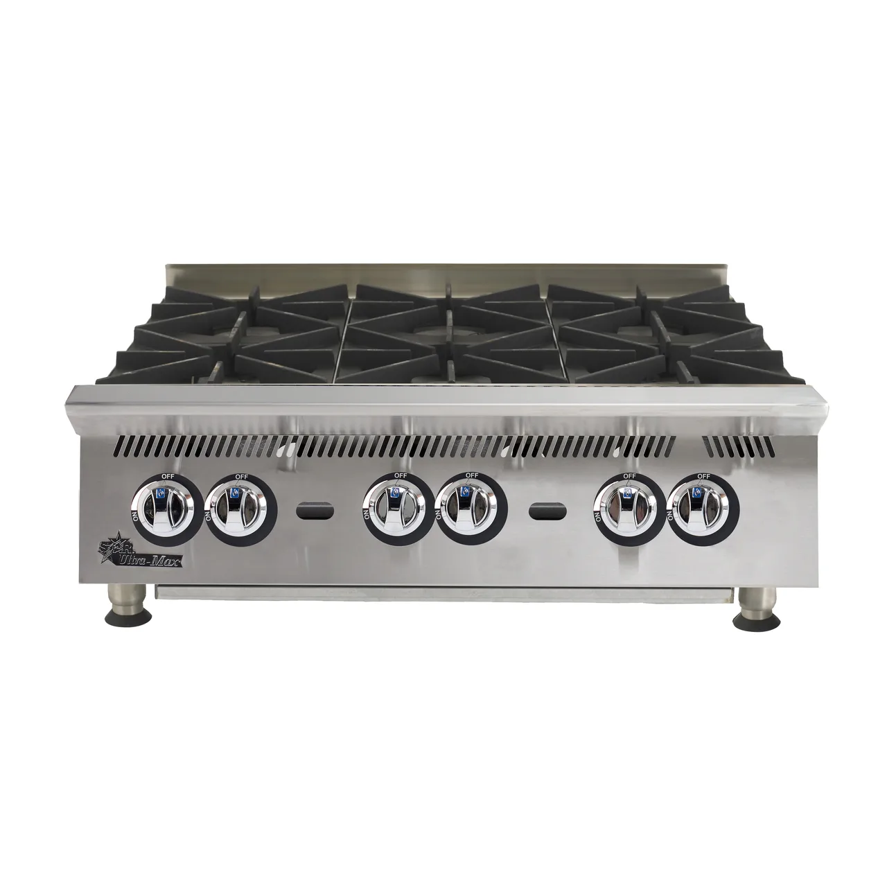 Star 808HA 48" Countertop Gas Hotplate with (8) Burners, Manual Controls, 240.000 BTU