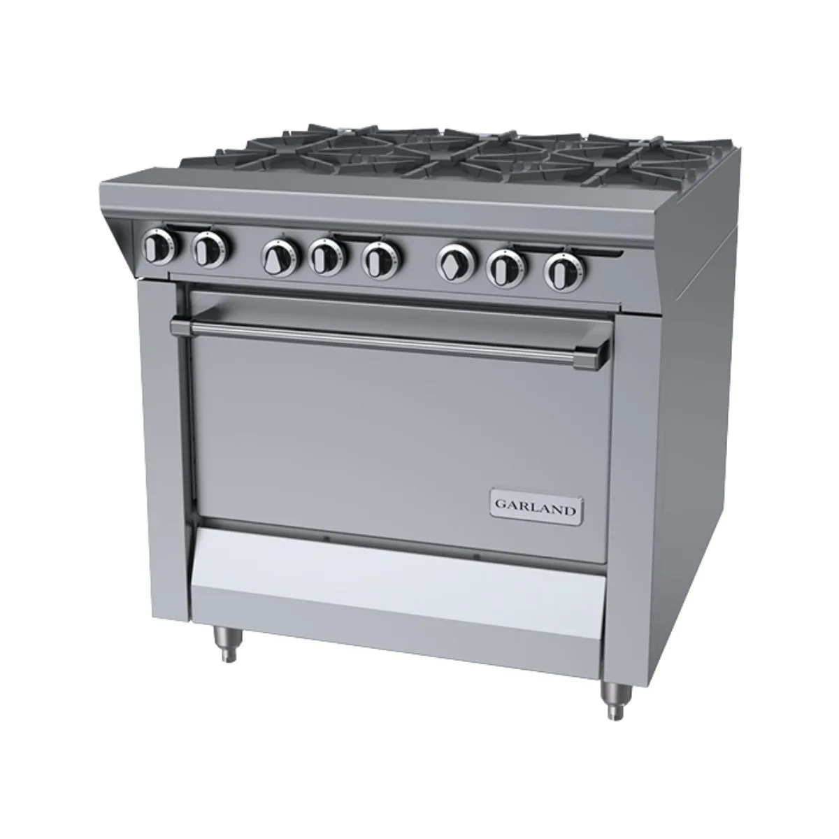 Garland US Range M44R 34" Gas Heavy Duty Range w/ (4) Open Starfire Burners, (1) Standard Oven, 180.000 BTU
