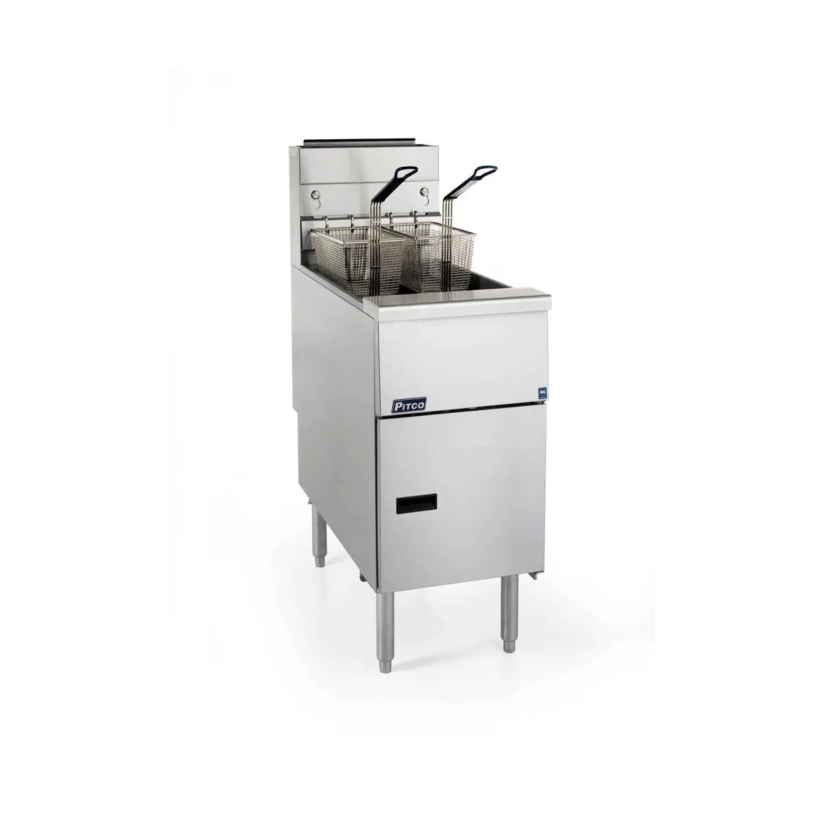 Pitco SG18-S Solstice™ Series Floor Model Full Pot Gas Fryer, 70-90 lbs Oil Capacity, 140.000 BTU