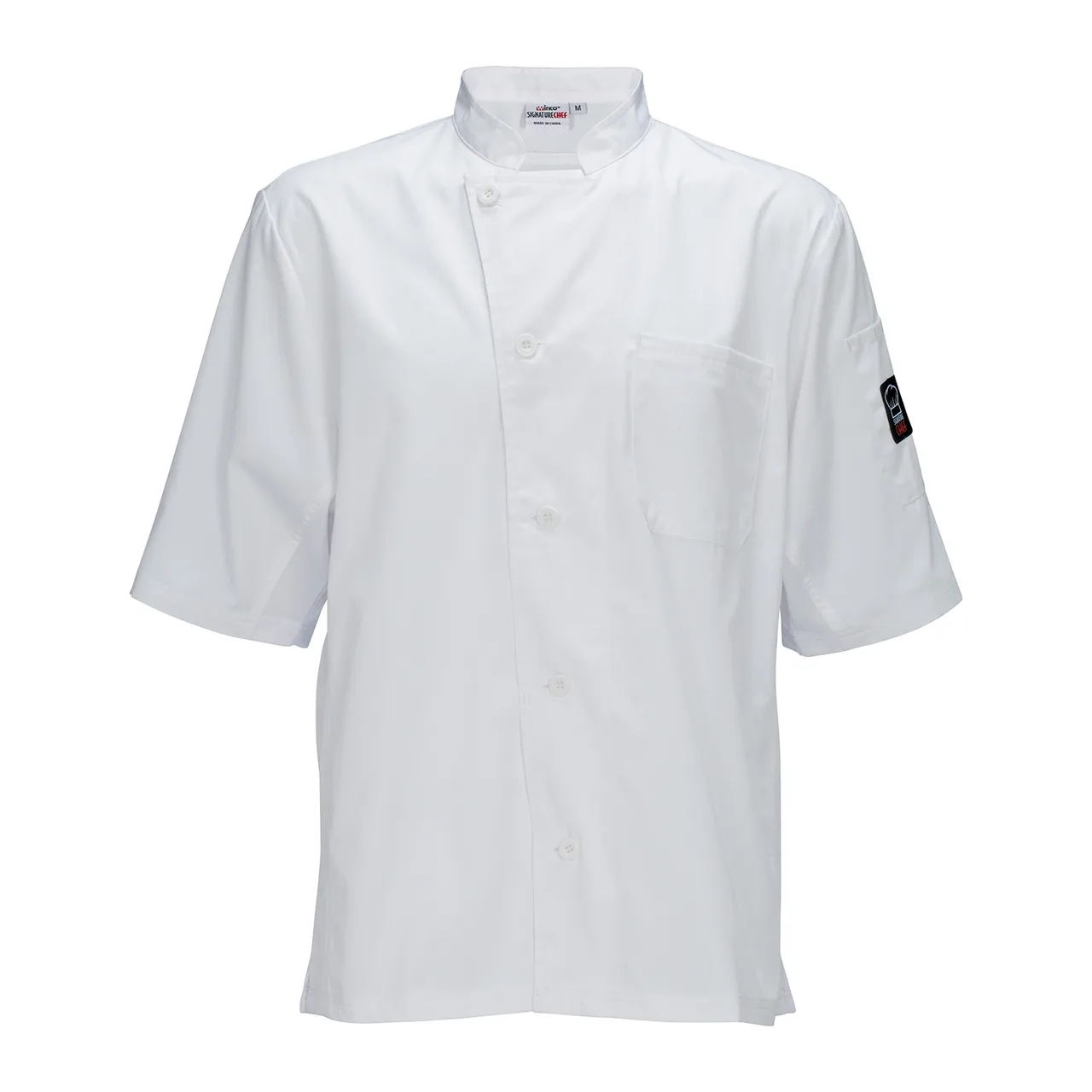 Winco UNF-9W3XL Broadway Ventilated Shirt, Tapered Fit, white, XXXL